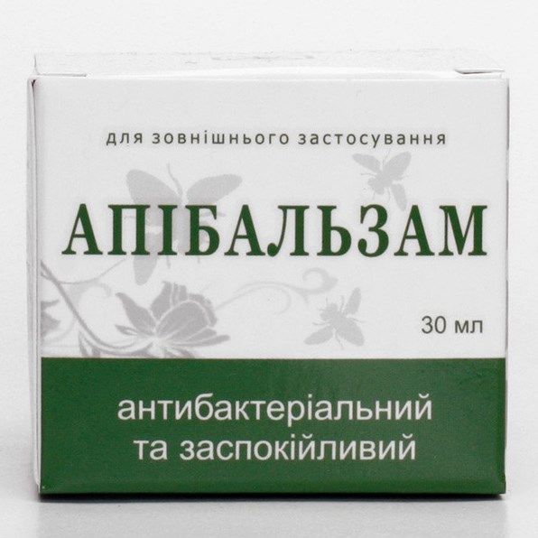 Апібальзам антибактеріальний та заспокійливий (30 мл)