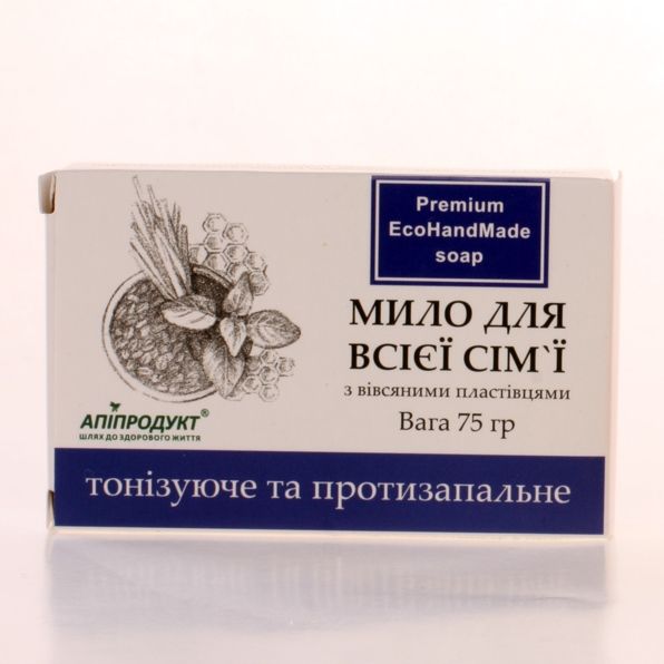 Мыло "Для всей семьи" тонизирующее и противовоспалительное (75г)